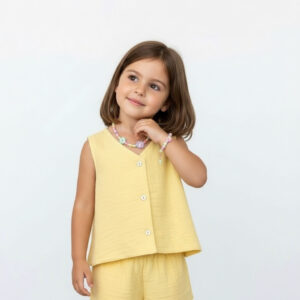 Kız Çocuk Müslin Yelek