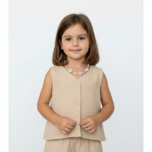 Kız Çocuk Müslin Yelek