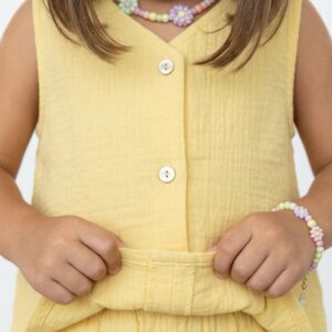 Kız Çocuk Müslin Yelek