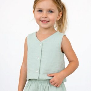 Kız Çocuk Müslin Yelek