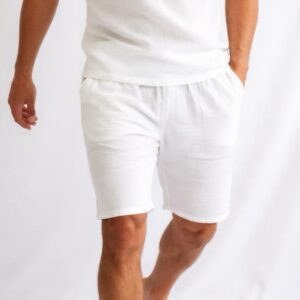 Erkek Cepli Müslin Şort