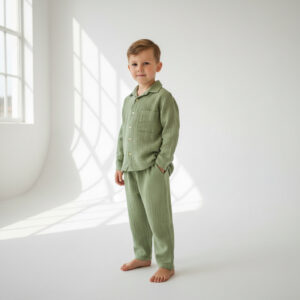 Erkek Çocuk Salaş Gömlek & Dar Paça Pantolon Takımı