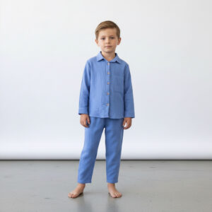 Erkek Çocuk Salaş Gömlek & Dar Paça Pantolon Takımı