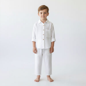 Erkek Çocuk Salaş Gömlek & Dar Paça Pantolon Takımı