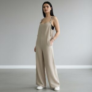 Kadın Müslin Salopet Tulum