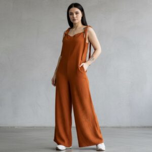 Kadın Müslin Salopet Tulum