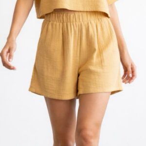 Kadın Cepli Müslin Şort