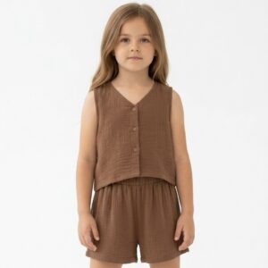 Kız Çocuk Müslin Şort