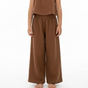 Kız Çocuk Müslin Palazzo Pantolon