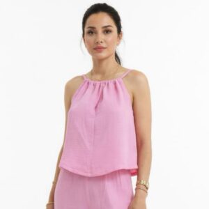 Kadın İp Askılı Müslin Bluz