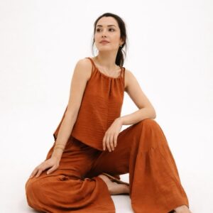 Kadın İp Askılı Müslin Bluz