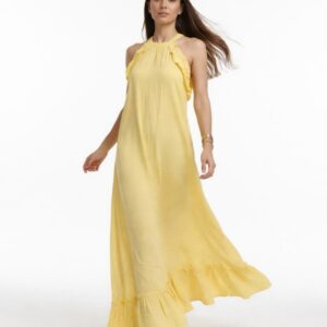 Müslin Pileli Yazlık Kadın Elbise