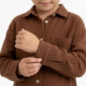 Kız/ Erkek Çocuk Salaş Müslin  Gömlek