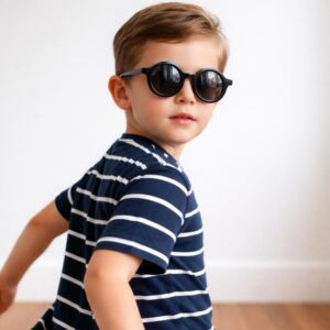 Minimo Yuvarlak Siyah Çocuk Gözlüğü