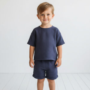 Erkek Çocuk Müslin Tişört & Şort Takımı
