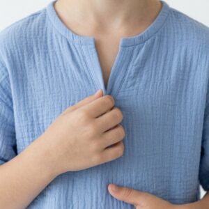 Erkek Çocuk V Yaka Müslin Tişört