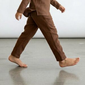 Erkek Çocuk Müslin Dar Paça Pantolon