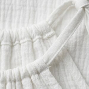 Kız Çocuk İp Askılı Crop & Pileli Müslin Pantolon Takımı