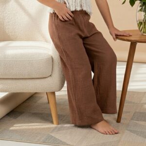 Kız Çocuk Müslin Palazzo Pantolon