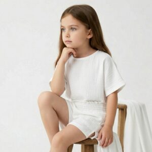 Kız Çocuk Müslin Şort