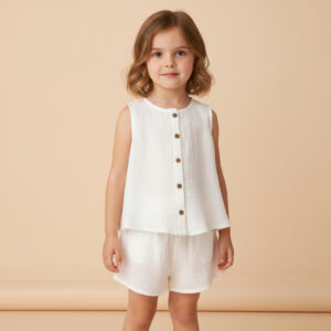 Kız Çocuk Müslin Şort