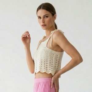 Kadın Dantel Örgü Bluz