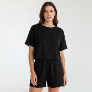 Kadın Cepli Müslin Şort