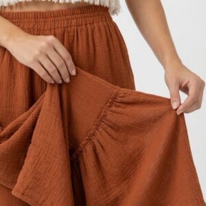 Kadın Pileli Müslin Pantolon