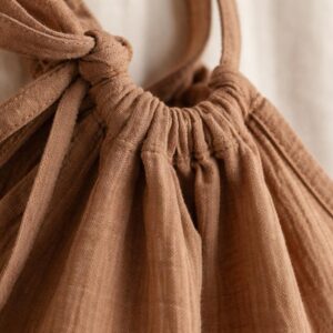 Kız Çocuk Ayarlanabilir Askılı Müslin Elbise