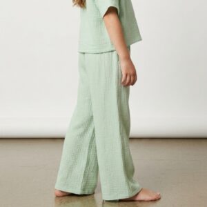 Kız Çocuk Müslin Palazzo Pantolon