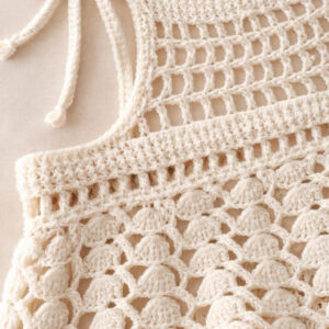 Kız Çocuk Dantel Örgü Bluz & Pileli Müslin Pantolon Takımı