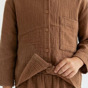 Kız/ Erkek Çocuk Salaş Müslin  Gömlek