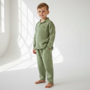 Kız/ Erkek Çocuk Salaş Müslin  Gömlek