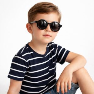 Minimo Yuvarlak Siyah Çocuk Gözlüğü