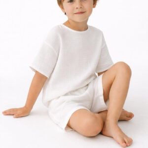 Erkek Çocuk Müslin Tişört & Şort Takımı