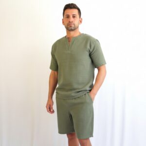 Erkek Cepli Müslin Şort