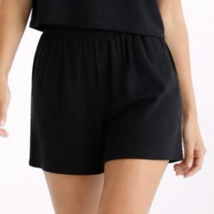 Kadın Cepli Müslin Şort