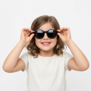 Minimo Yuvarlak Siyah Çocuk Gözlüğü