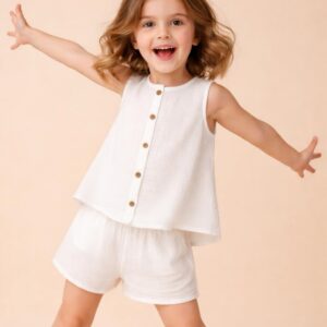 Kız Çocuk Müslin Şort