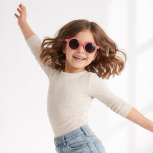 Minimo Yuvarlak Pembe Çocuk Gözlüğü