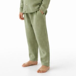 Erkek Çocuk Müslin Dar Paça Pantolon