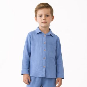Kız/ Erkek Çocuk Salaş Müslin  Gömlek