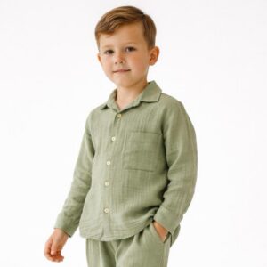 Kız/ Erkek Çocuk Salaş Müslin  Gömlek
