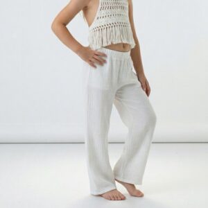 Kız Çocuk Müslin Palazzo Pantolon