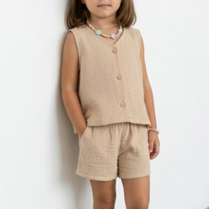 Kız Çocuk Müslin Şort