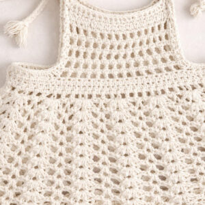 Kız Çocuk Dantel Örgü Bluz & Pileli Müslin Şort Takımı