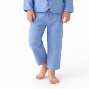 Erkek Çocuk Müslin Dar Paça Pantolon