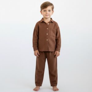 Kız/ Erkek Çocuk Salaş Müslin  Gömlek