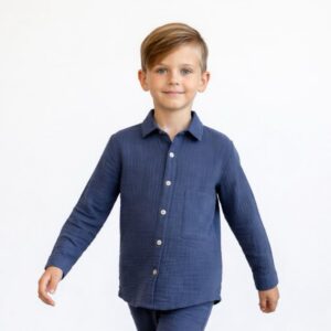 Kız/ Erkek Çocuk Salaş Müslin  Gömlek