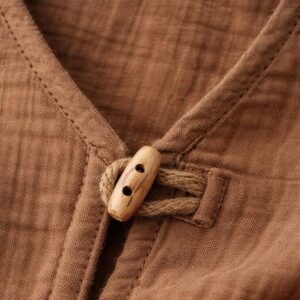 Erkek Çocuk İri Düğmeli Müslin Gömlek